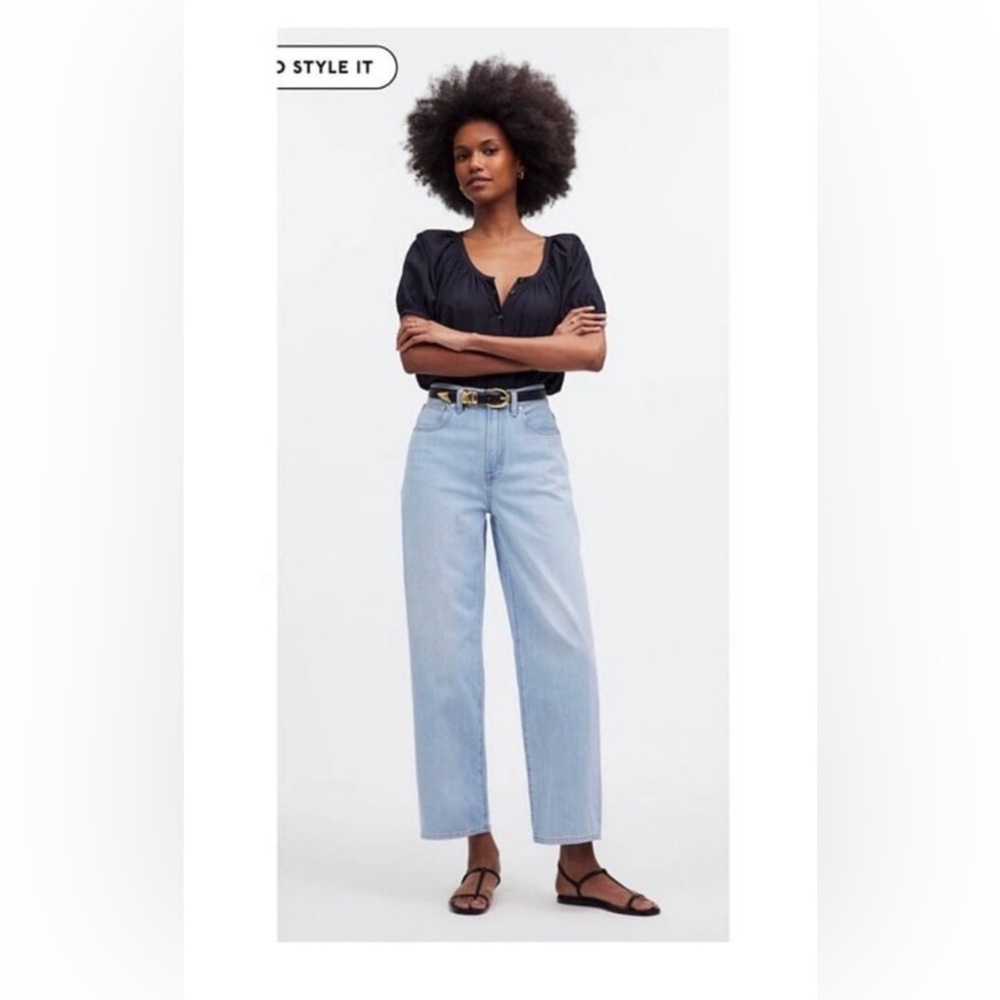 EUC - madewell wide like crop 27P